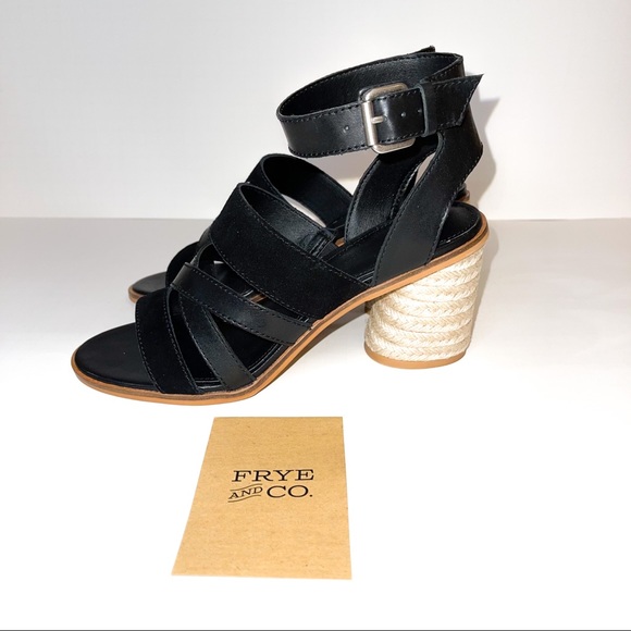 Frye and Co mixed strap heel - Picture 2 of 5